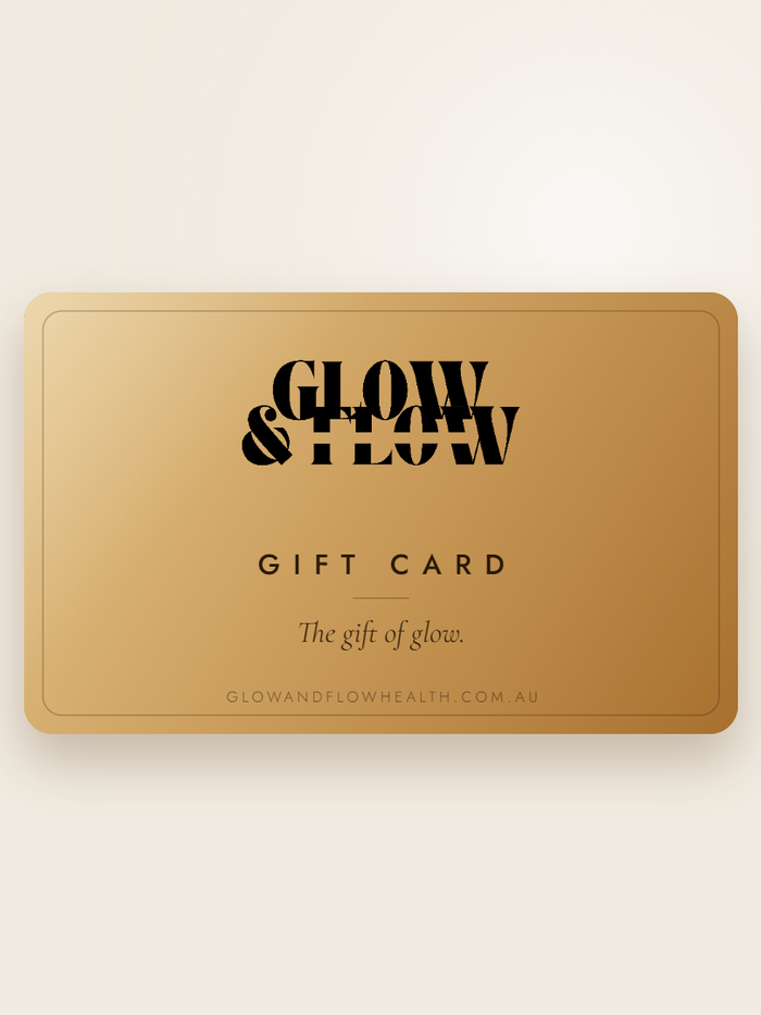 Glow & Flow digital gift card, redeemable on the full collection