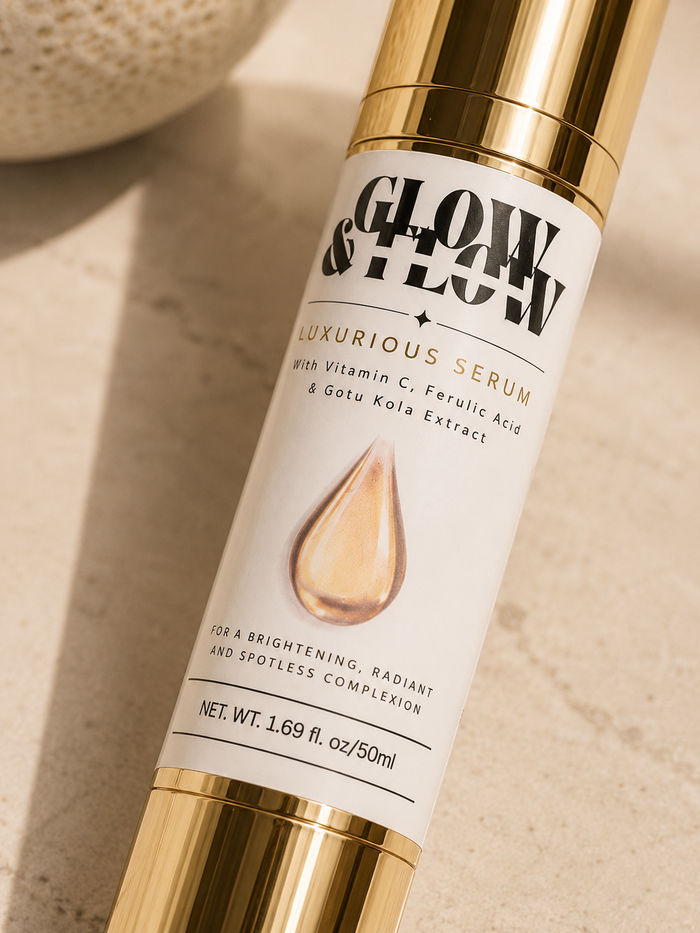 Glow & Flow Luxurious Glow Serum 50ml airless pump bottle