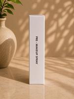 Glow and Flow Pre-Makeup Spray white box side panel reading Pre-Makeup Spray