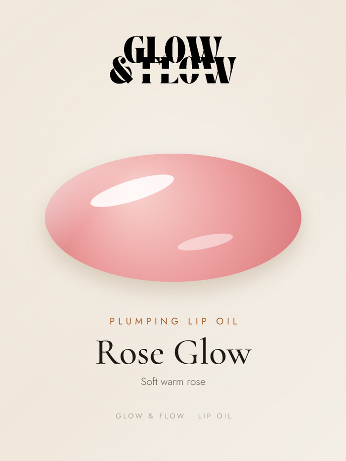Glow & Flow Plumping Lip Oil — Rose Glow shade