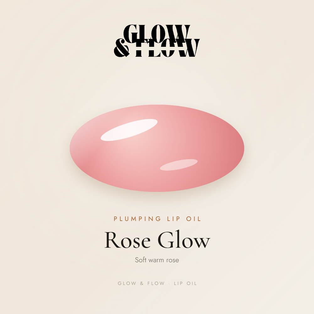 Glow & Flow Plumping Lip Oil — Rose Glow shade