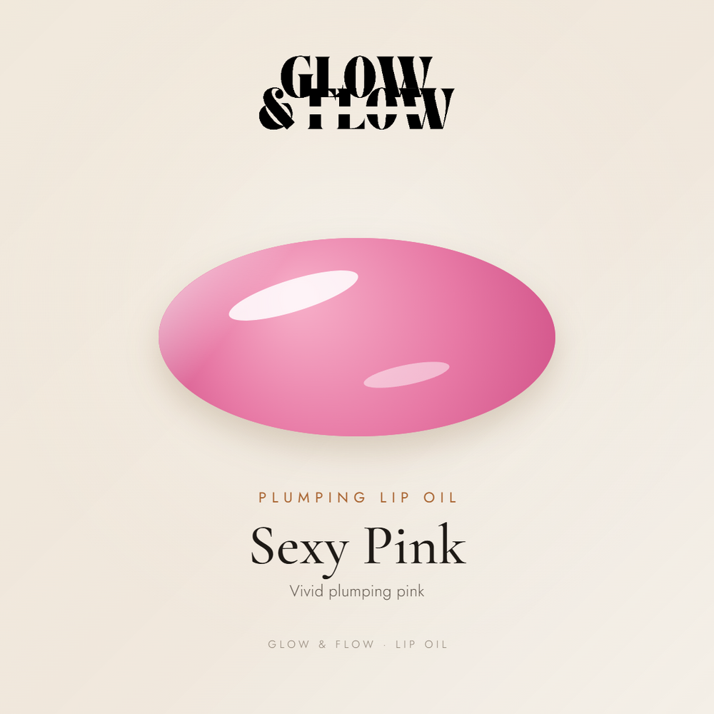 Glow & Flow Plumping Lip Oil — Sexy Pink shade